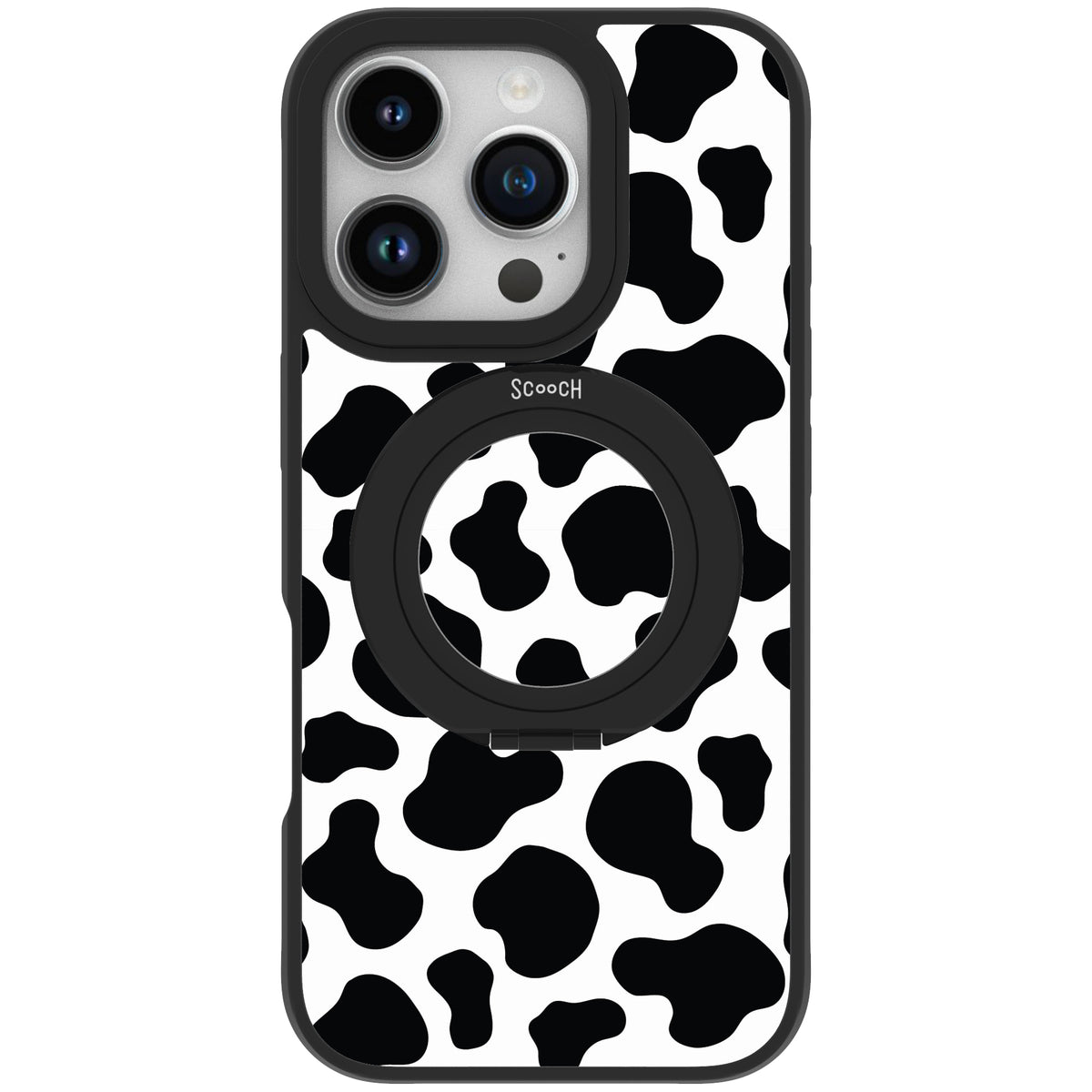 Scooch HaloCase Cow Print for iPhone 16 Pro case