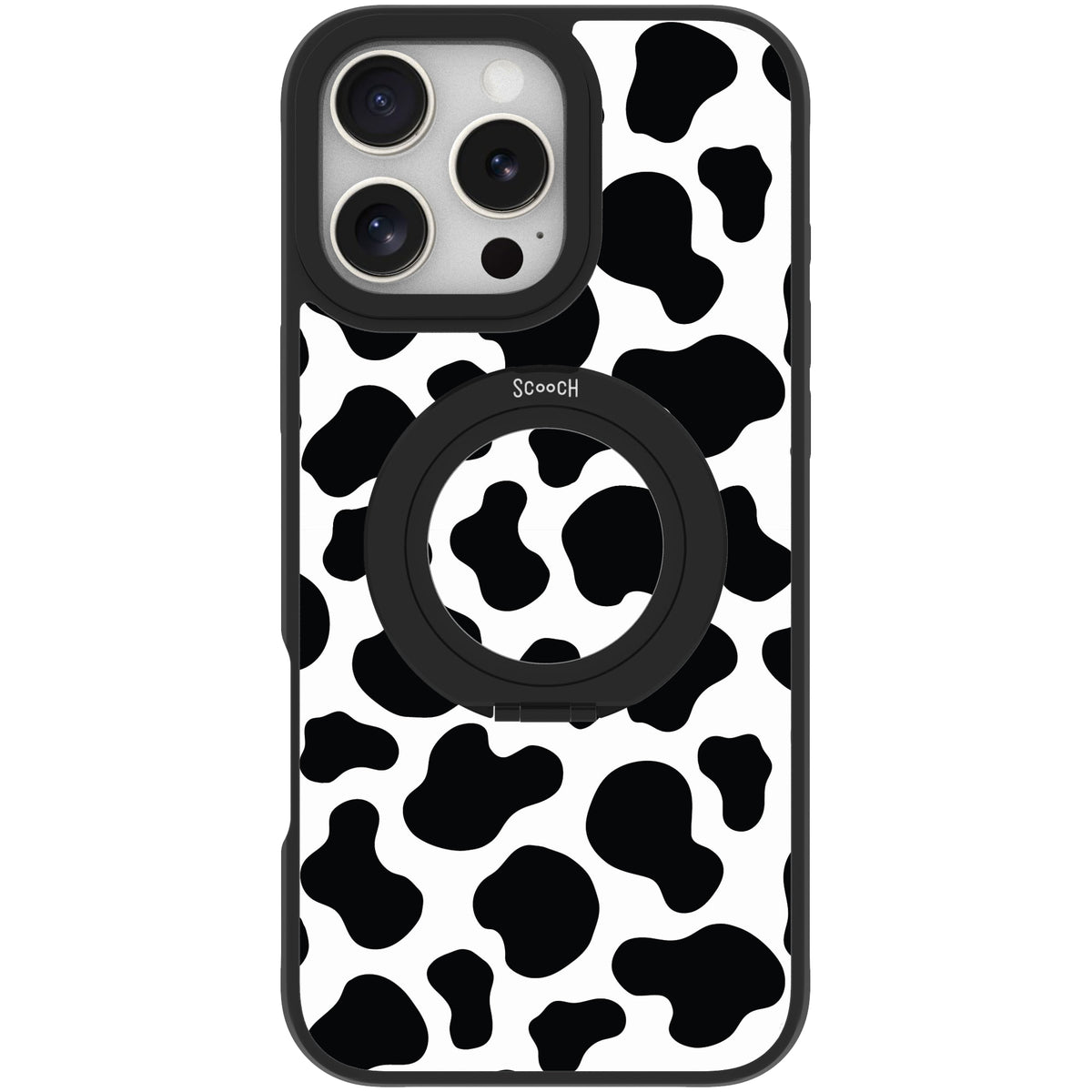 Scooch HaloCase Cow Print for iPhone 16 Pro Max case