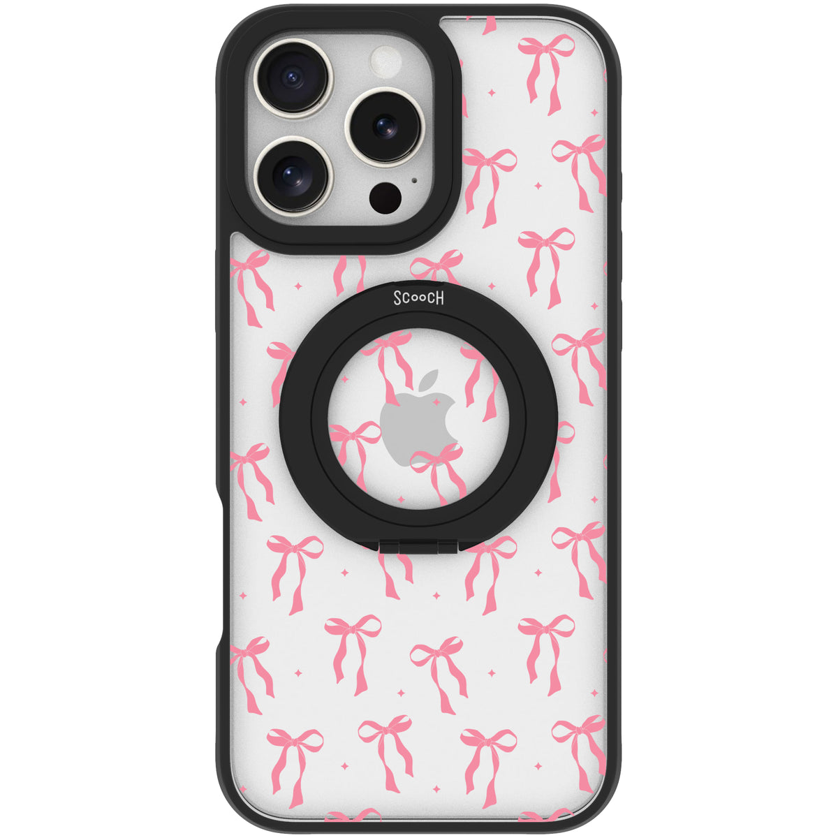 Scooch HaloCase Pink Bows for iPhone 16 Pro Max case