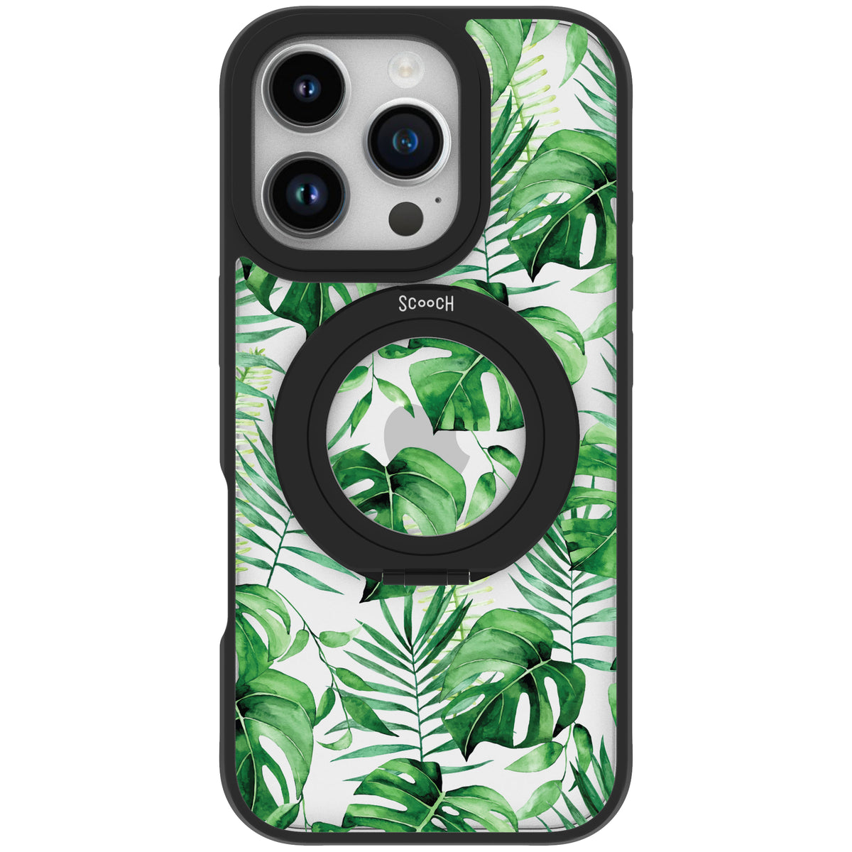 Scooch HaloCase Monstera for iPhone 16 Pro case