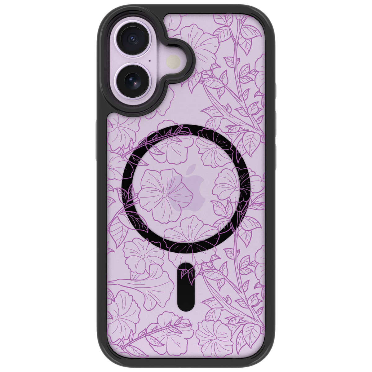 Scooch MagCase Purple Petunias for iPhone 17 case