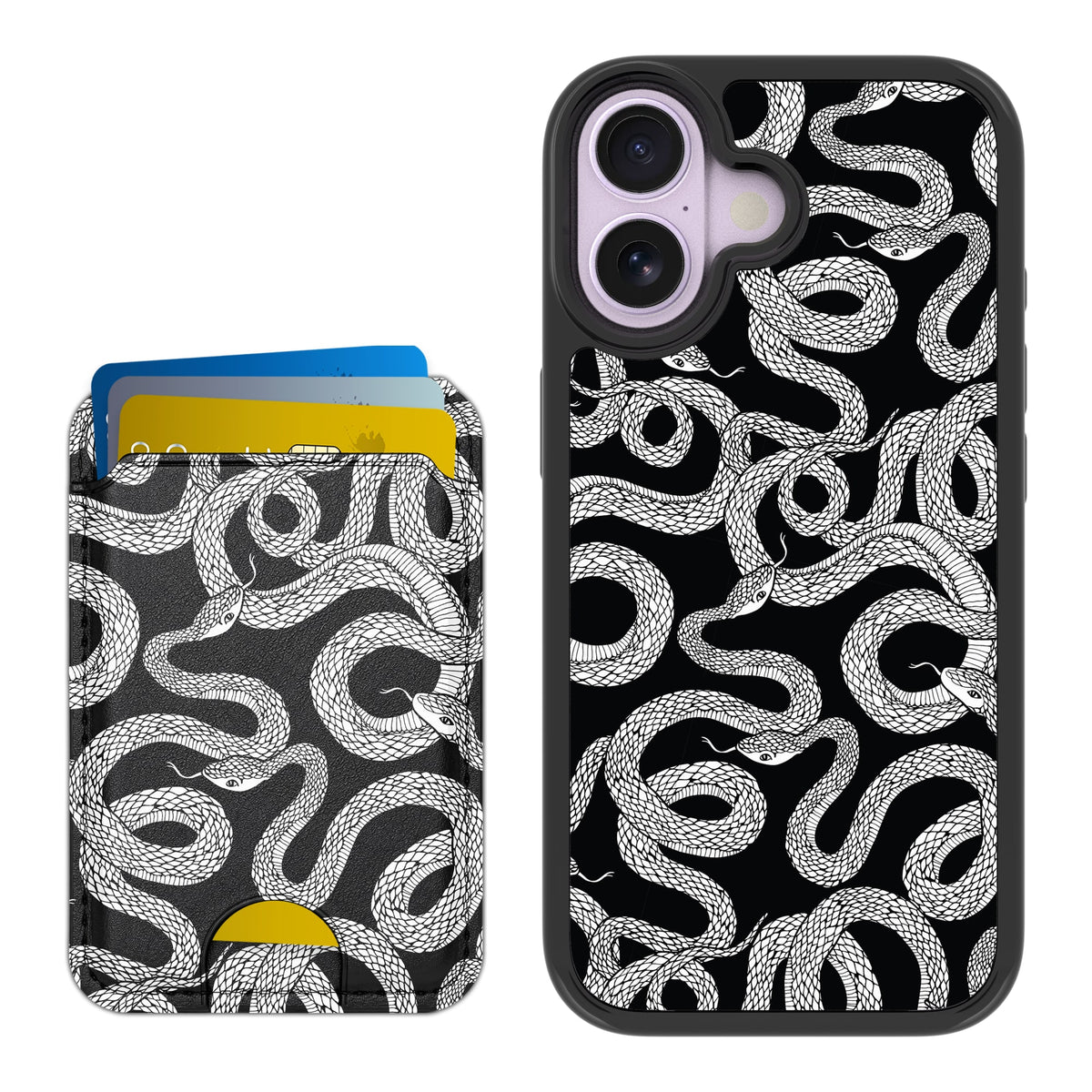Scooch MagCase Snakes for iPhone 17 with Matching MagWallet