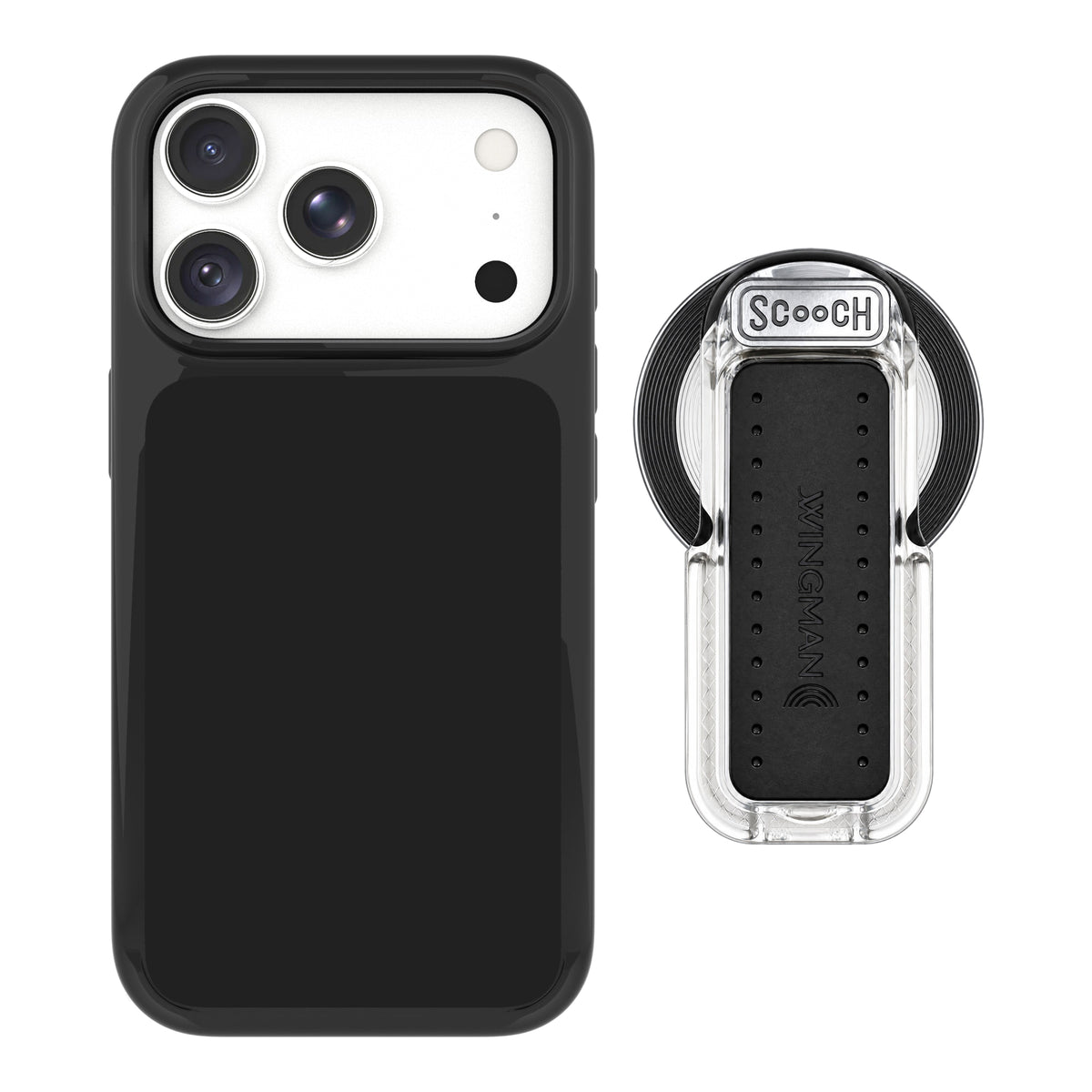 Scooch MagCase Black for iPhone 18 Pro Max with MagSafe Wingback - Clear