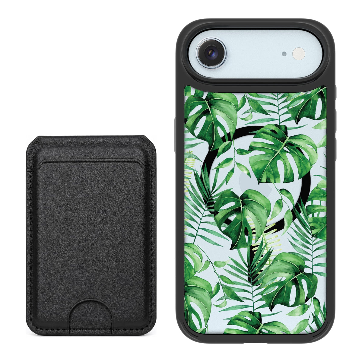Scooch MagCase Monstera for iPhone Air with Black MagWallet
