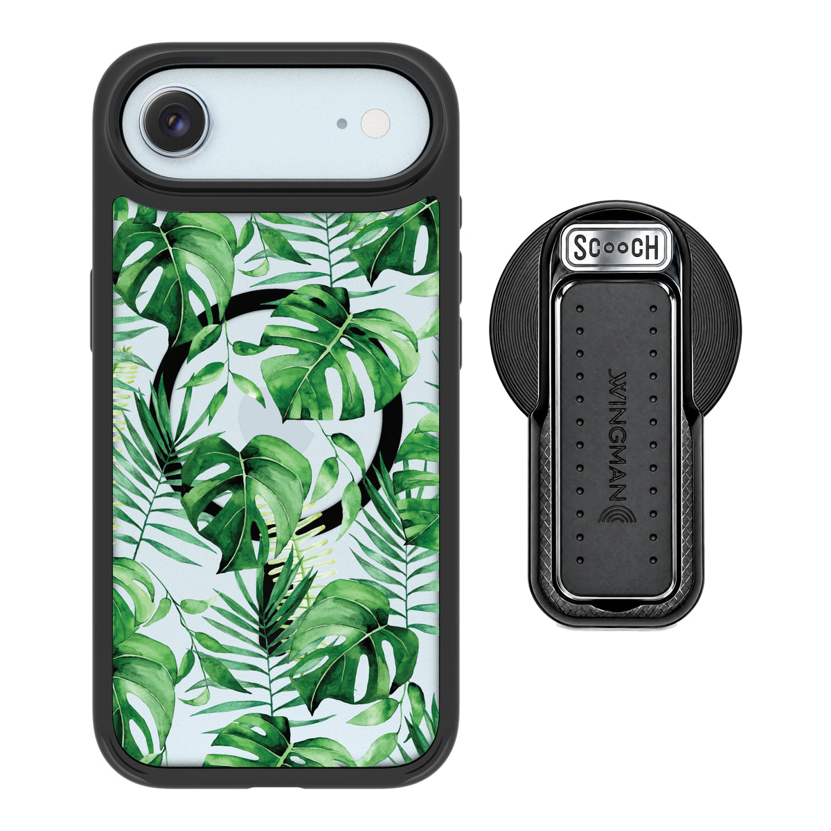Scooch MagCase Monstera for iPhone Air with MagSafe Wingback - Black