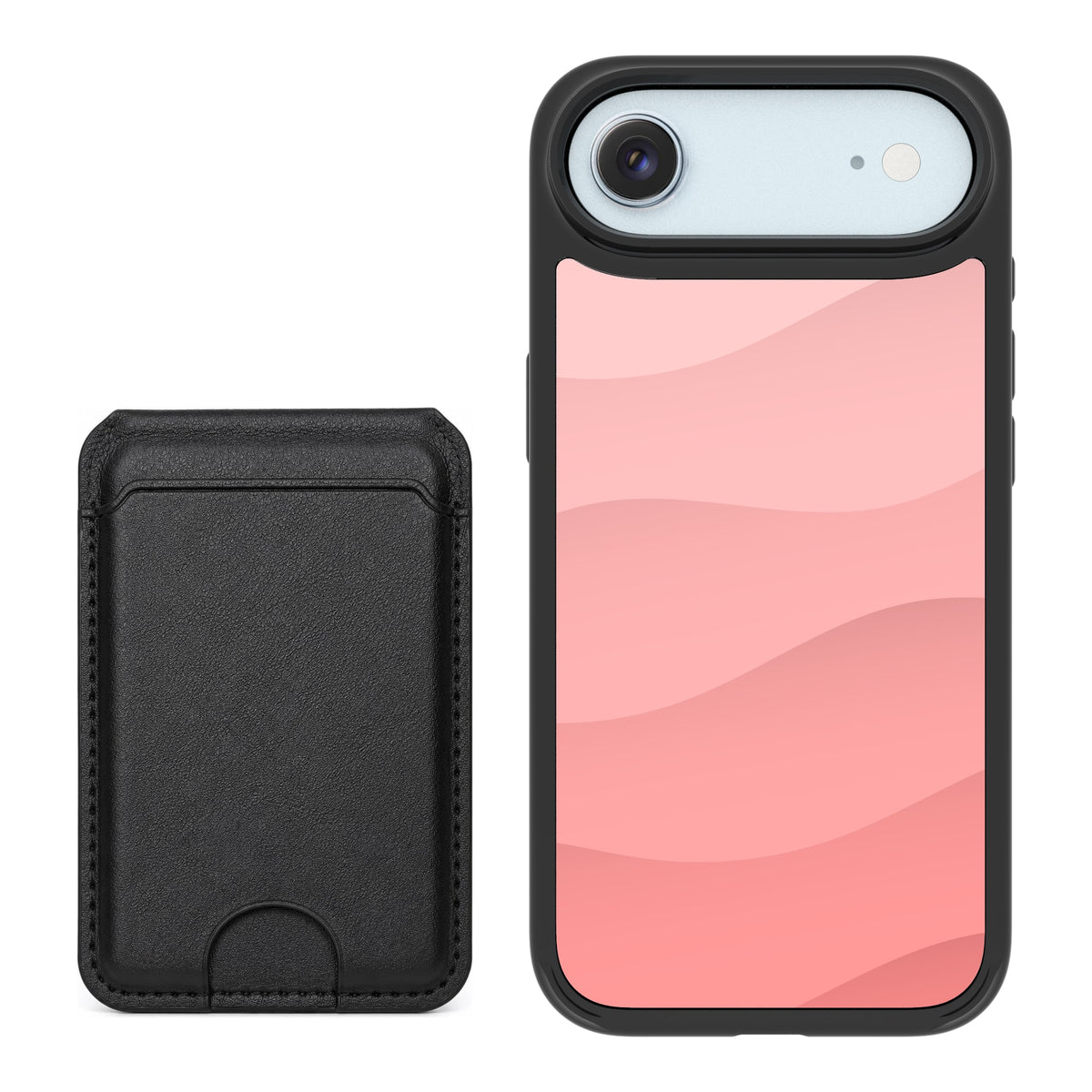 Scooch MagCase Pink Waves for iPhone Air with Black MagWallet