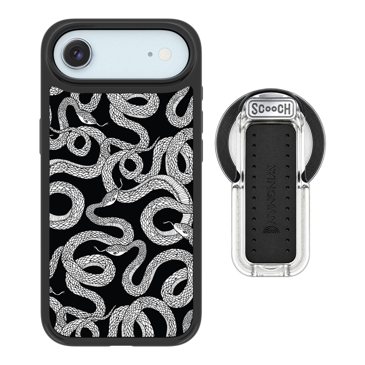 Scooch MagCase Snakes for iPhone Air with MagSafe Wingback - Clear