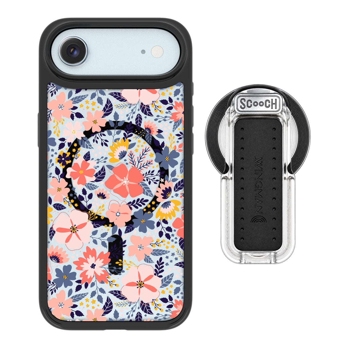 Scooch MagCase Wildflowers for iPhone Air with MagSafe Wingback - Clear