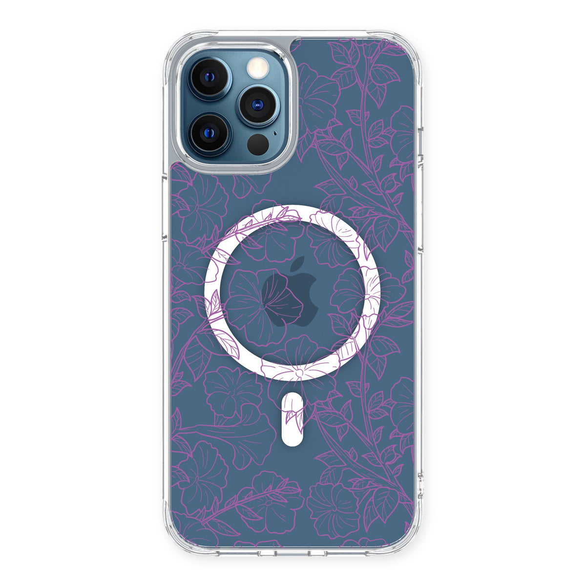 MagCase purple petunias iPhone 12 Pro Case