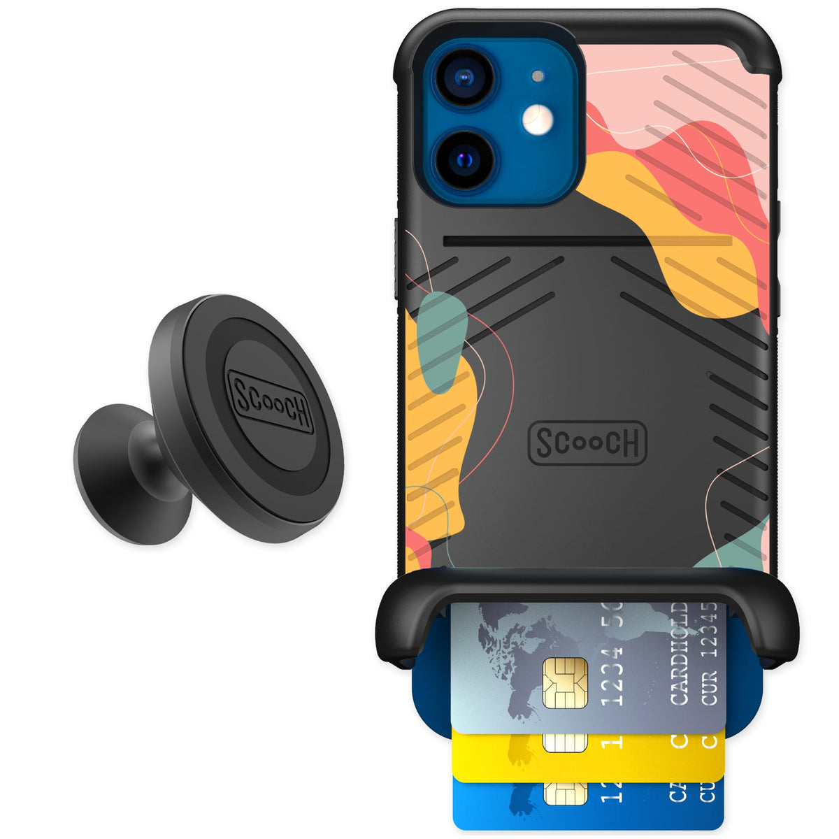 Scooch Wingmate Abstract Pastel for iPhone 12 — Starter Bundle