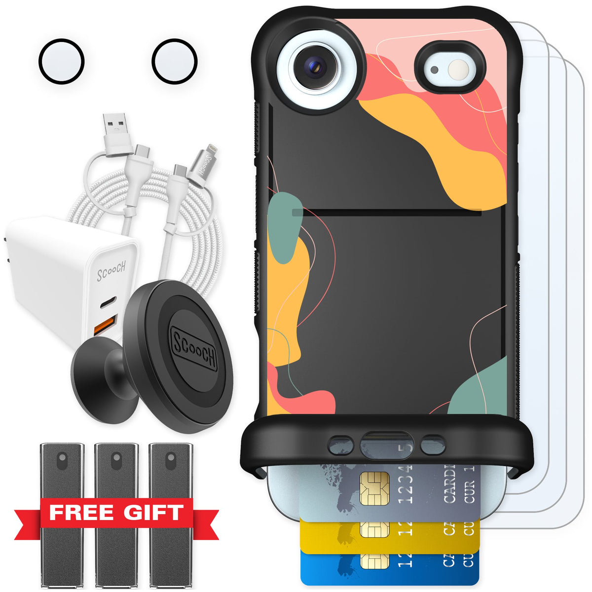 Scooch Wingmate Abstract Pastel for iPhone Air — Ultimate Bundle