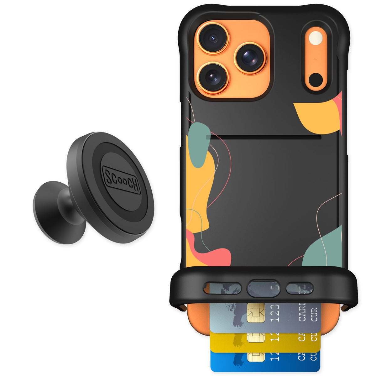 Scooch Wingmate Abstract Pastel for iPhone 17 Pro Max — Starter Bundle