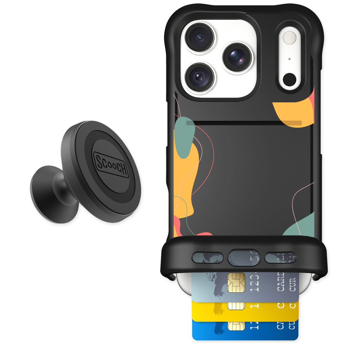 Scooch Wingmate Abstract Pastel for iPhone 18 Pro — Starter Bundle