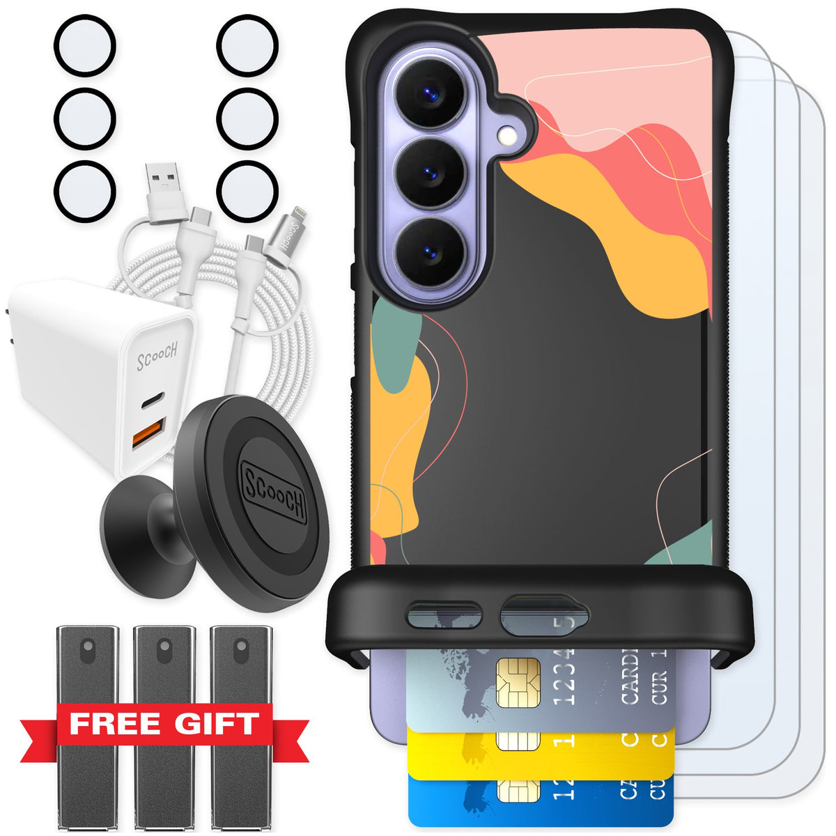Scooch Wingmate Abstract Pastel for Galaxy S26 — Ultimate Bundle