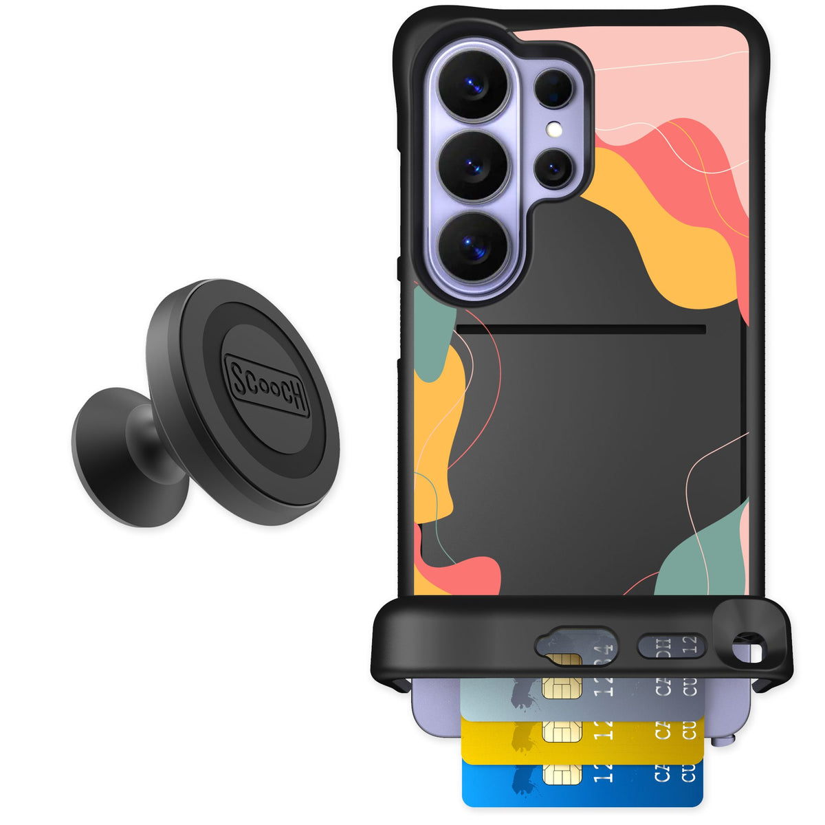 Scooch Wingmate Abstract Pastel for Galaxy S26 Ultra — Starter Bundle
