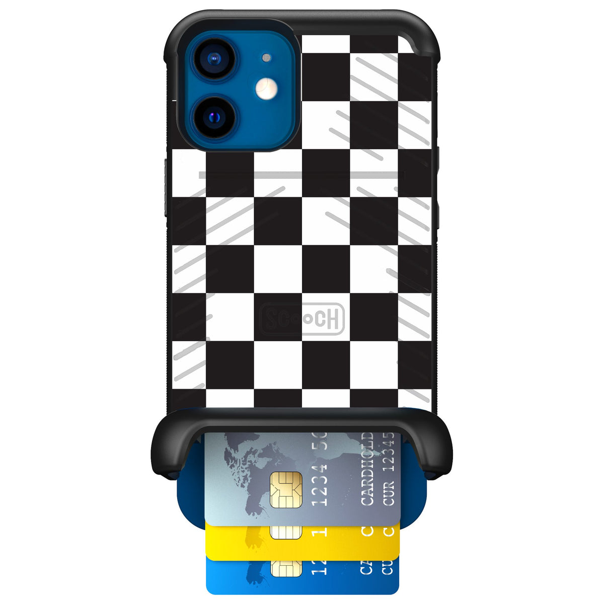 Scooch Wingmate Checkered for iPhone 12 — Case