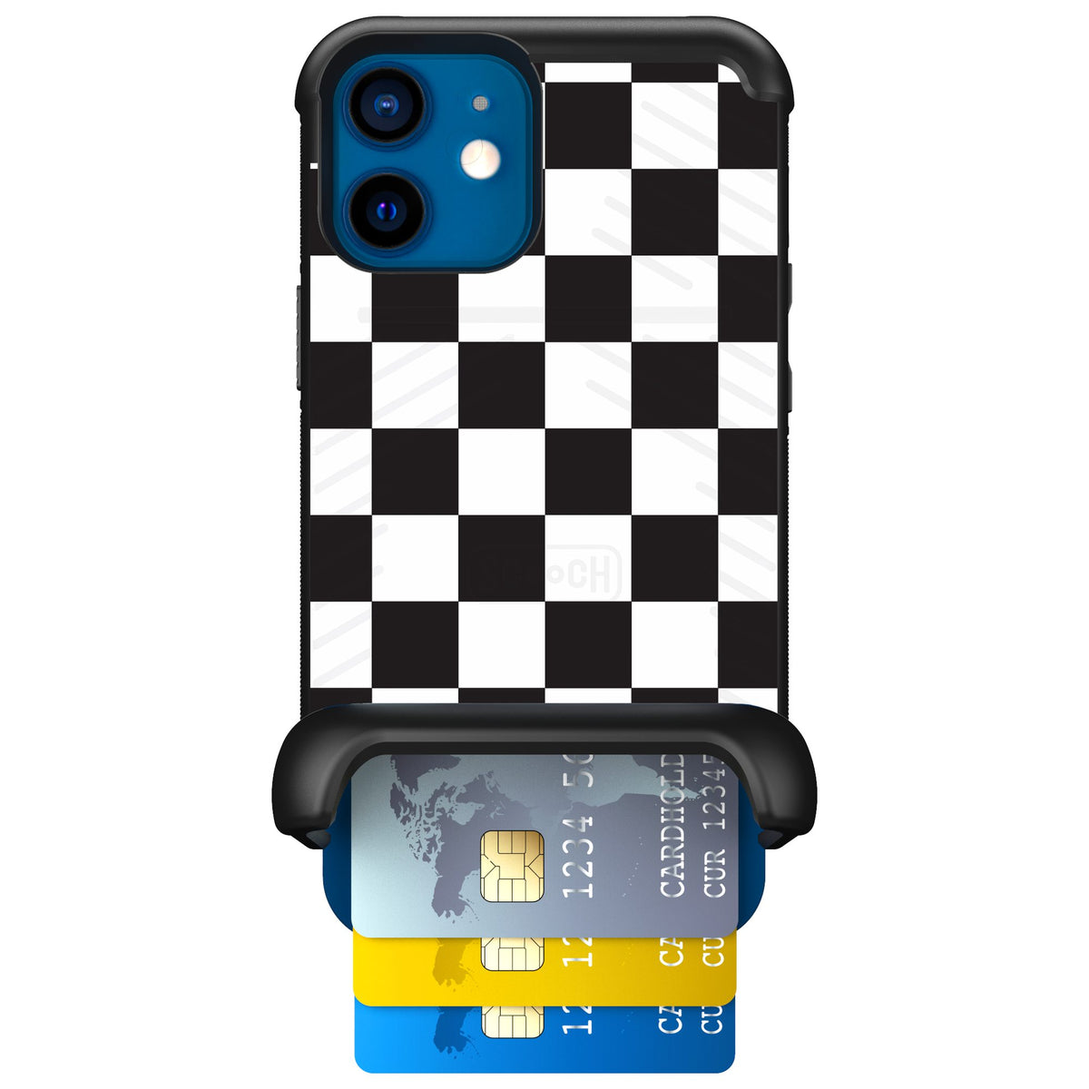 Scooch Wingmate Checkered for iPhone 12 mini — Case