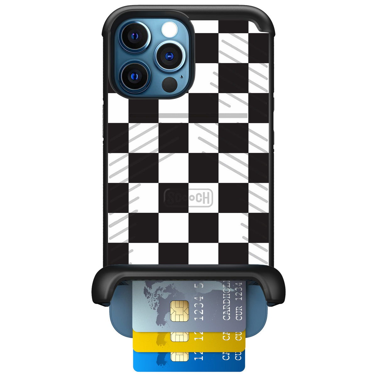 Scooch Wingmate Checkered for iPhone 12 Pro — Case