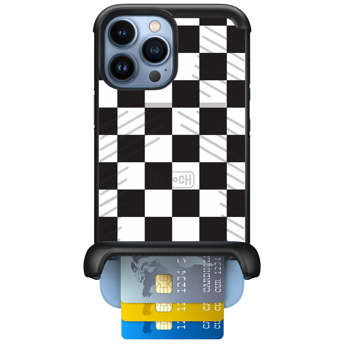 Scooch Wingmate Checkered for iPhone 13 Pro Max — Case