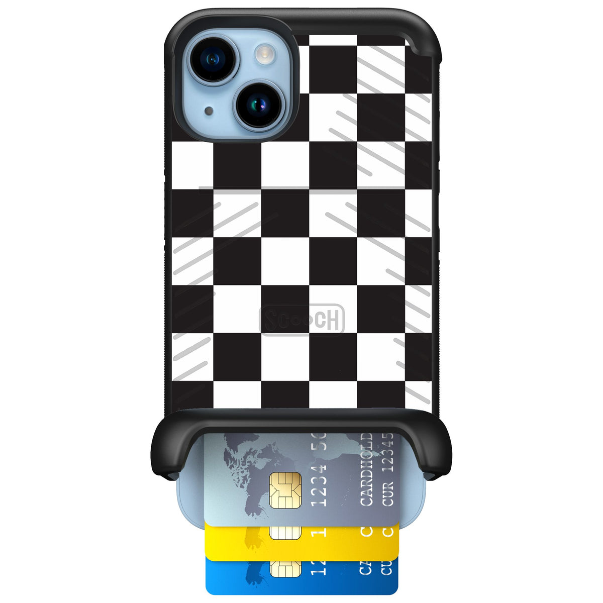Scooch Wingmate Checkered for iPhone 14 — Case