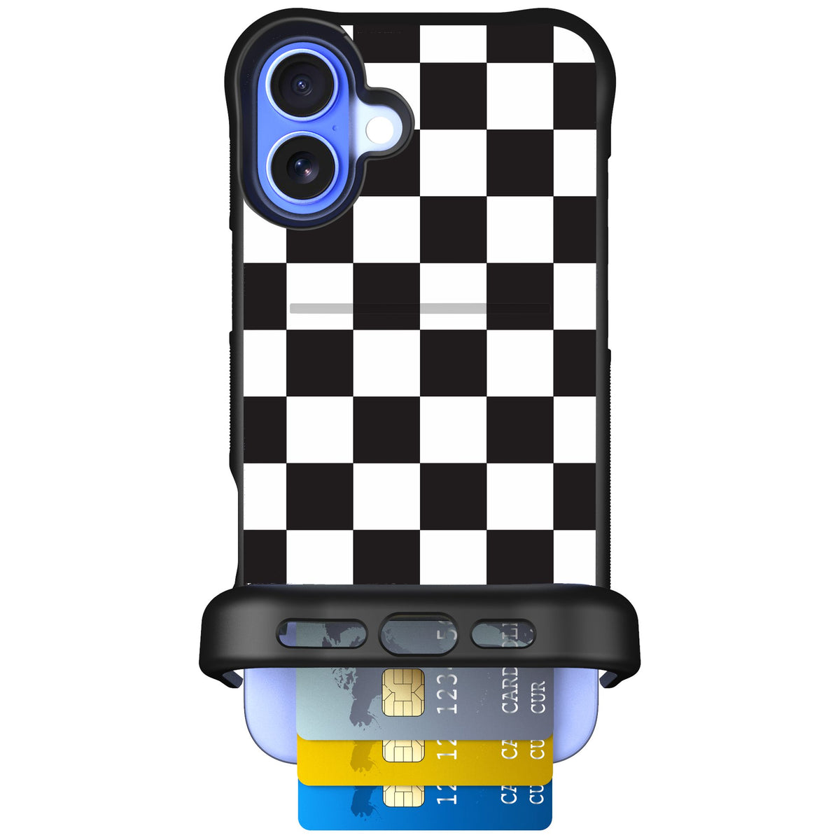 Scooch Wingmate Checkered for iPhone 16 Plus — Case