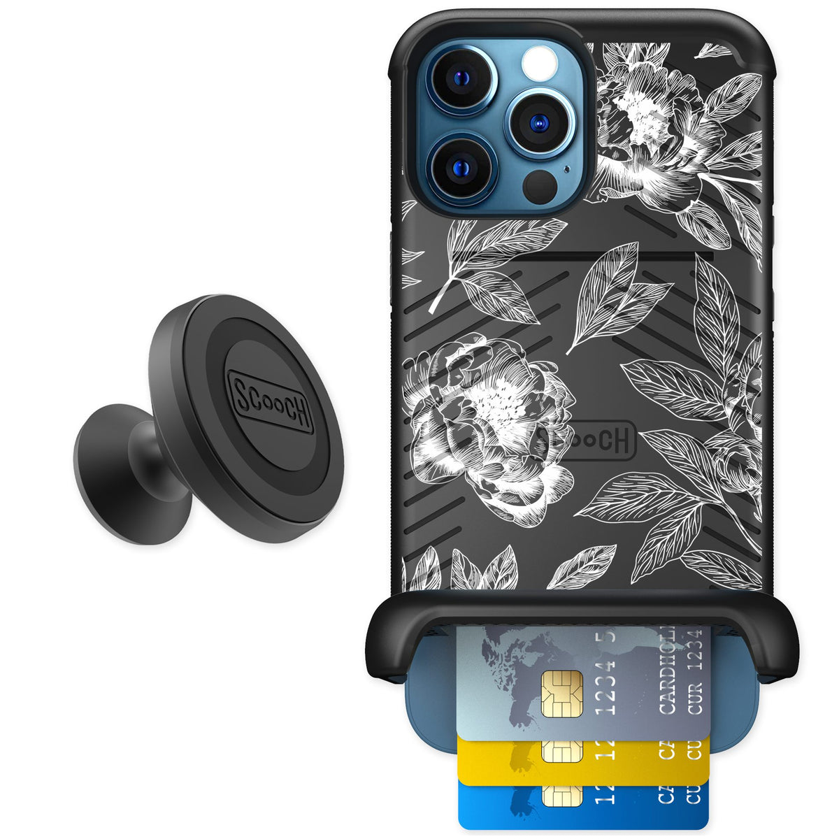 Scooch Wingmate Chinoiserie for iPhone 12 Pro — Starter Bundle