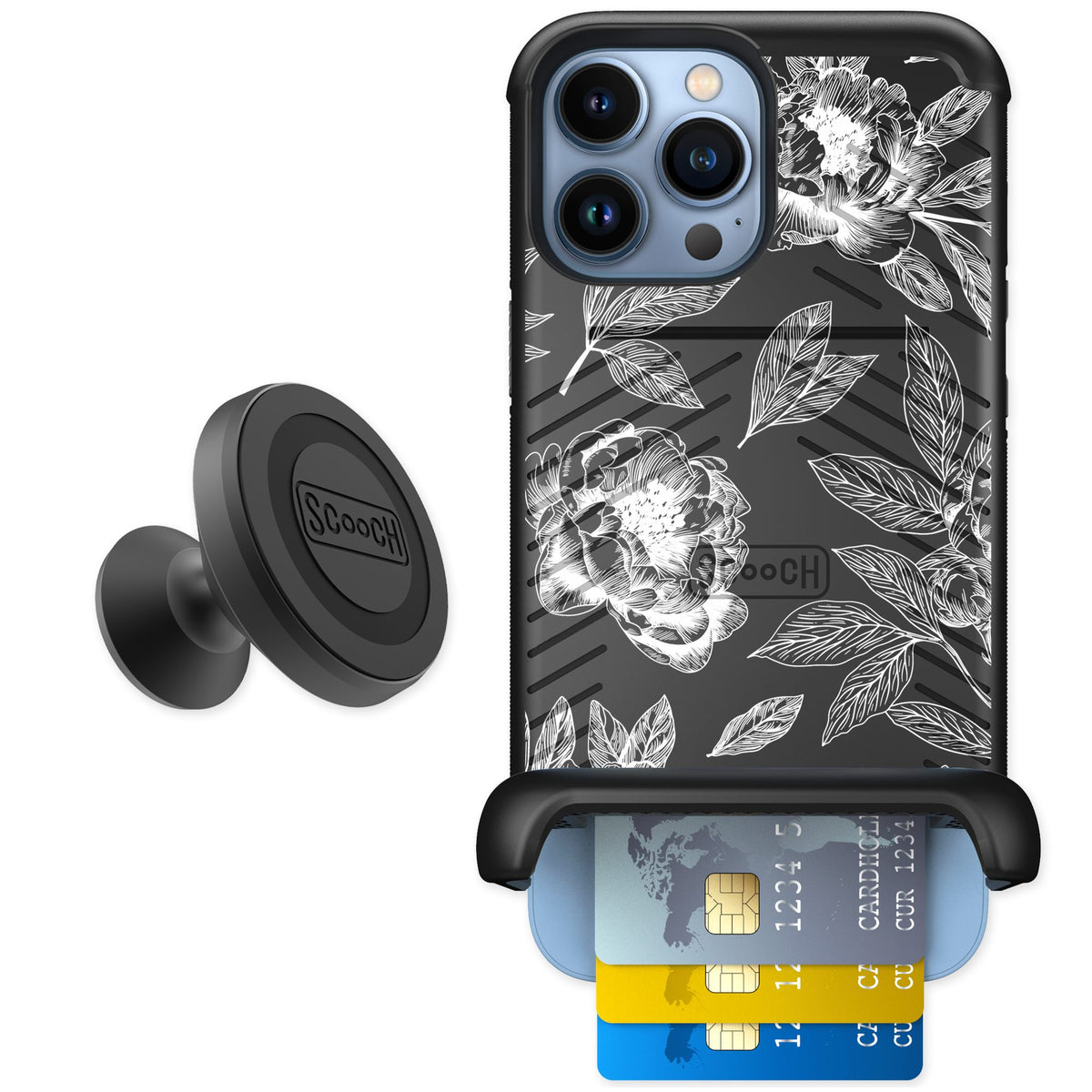 Scooch Wingmate Chinoiserie for iPhone 13 Pro Max — Starter Bundle