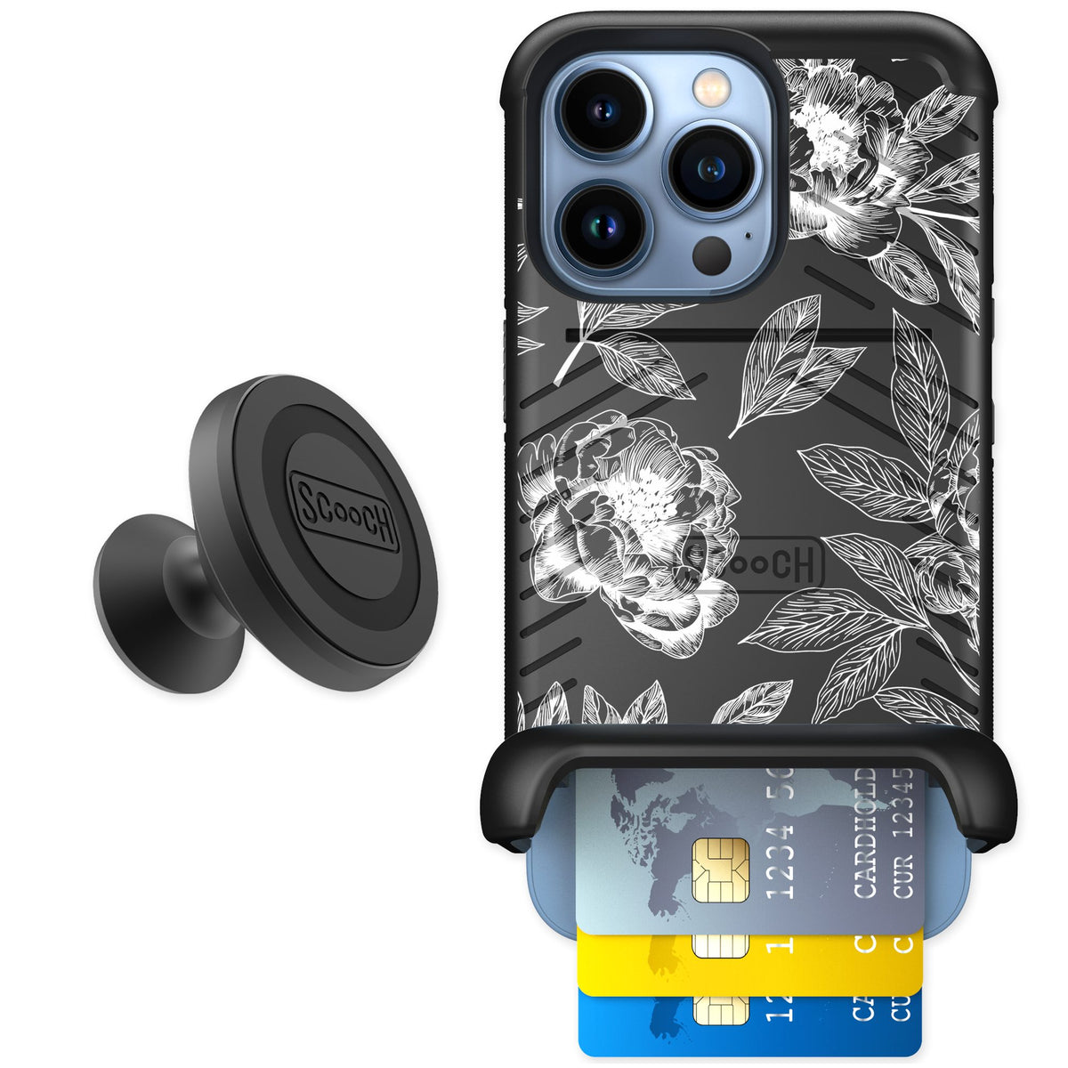 Scooch Wingmate Chinoiserie for iPhone 13 Pro — Starter Bundle