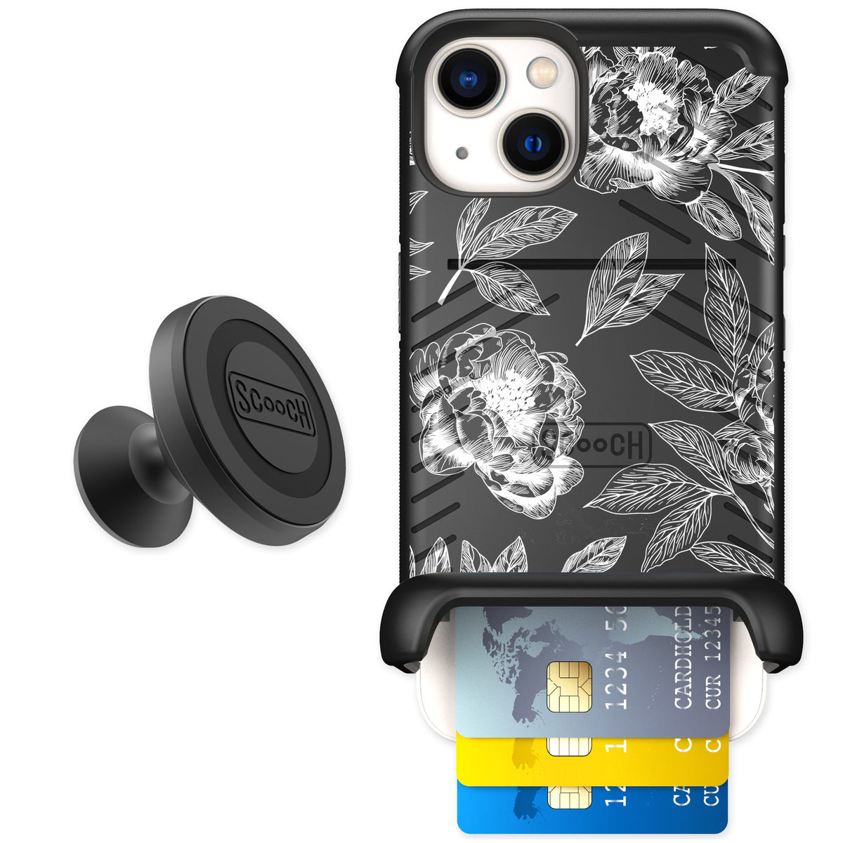 Scooch Wingmate Chinoiserie for iPhone 13 — Starter Bundle