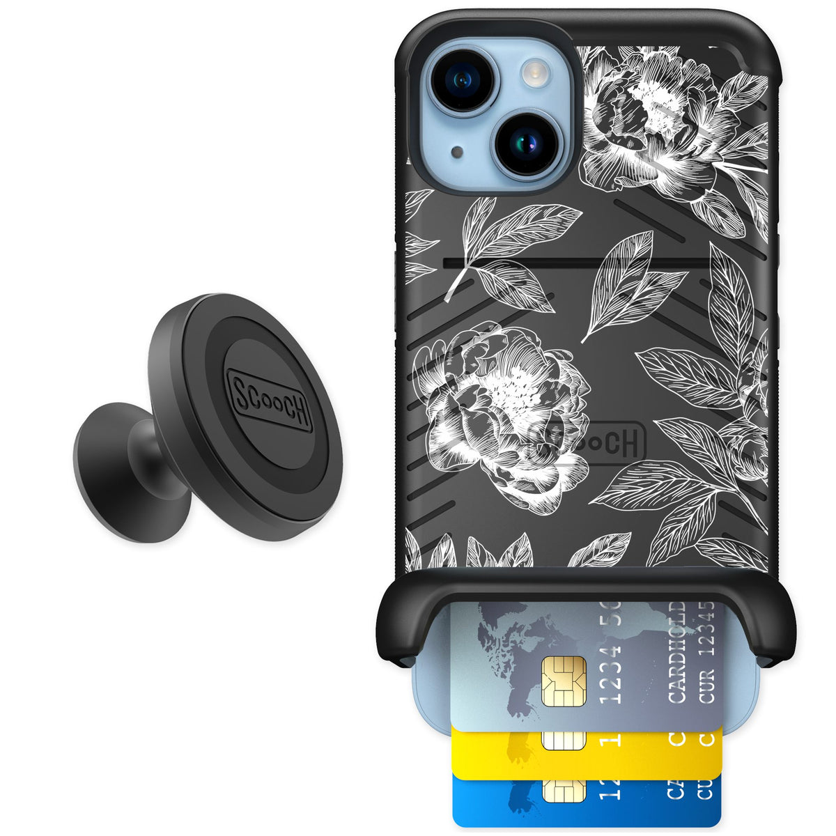 Scooch Wingmate Chinoiserie for iPhone 14 — Starter Bundle