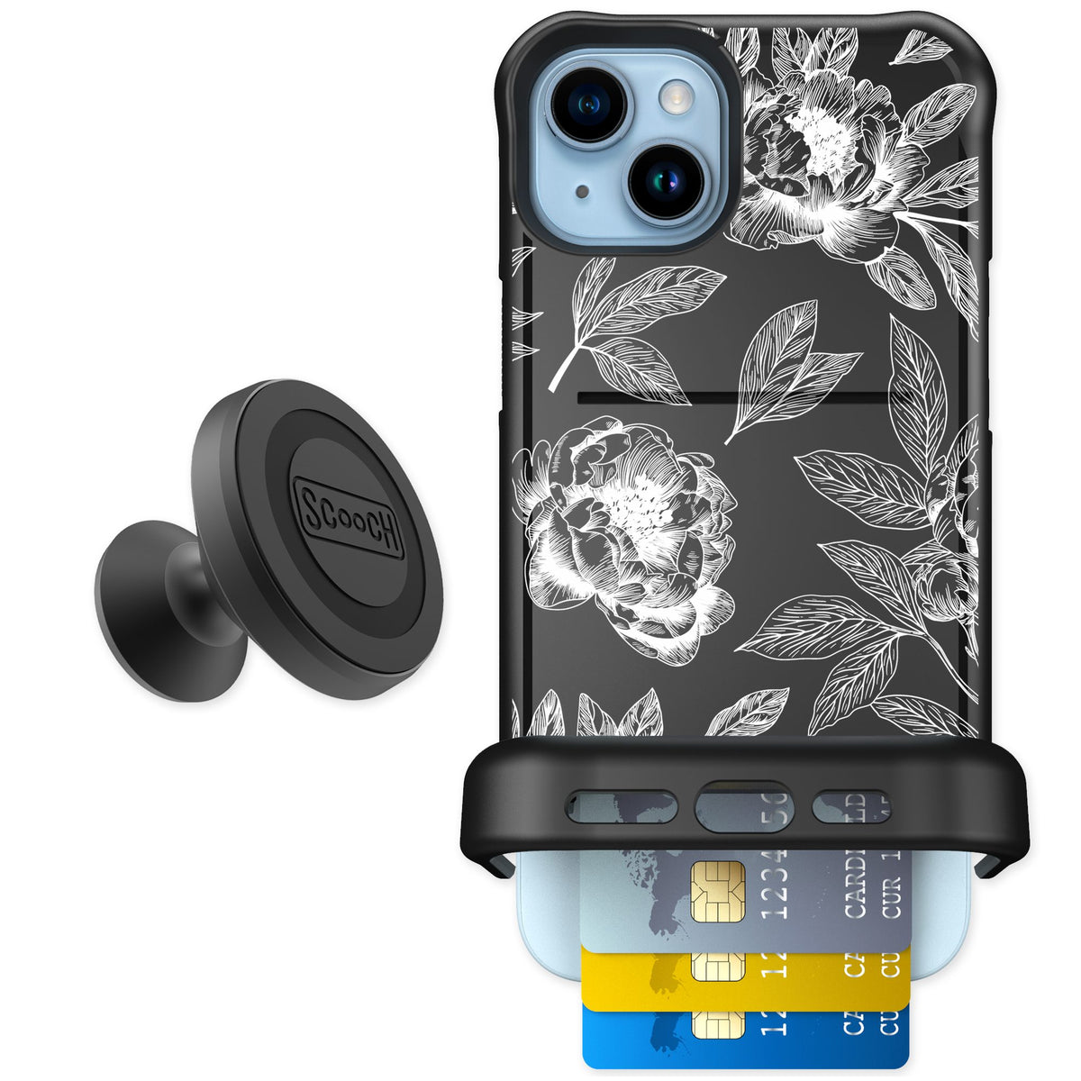 Scooch Wingmate Chinoiserie for iPhone 14 Plus — Starter Bundle