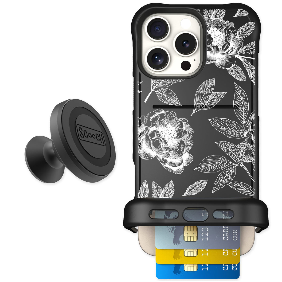Scooch Wingmate Chinoiserie for iPhone 16 Pro Max — Starter Bundle