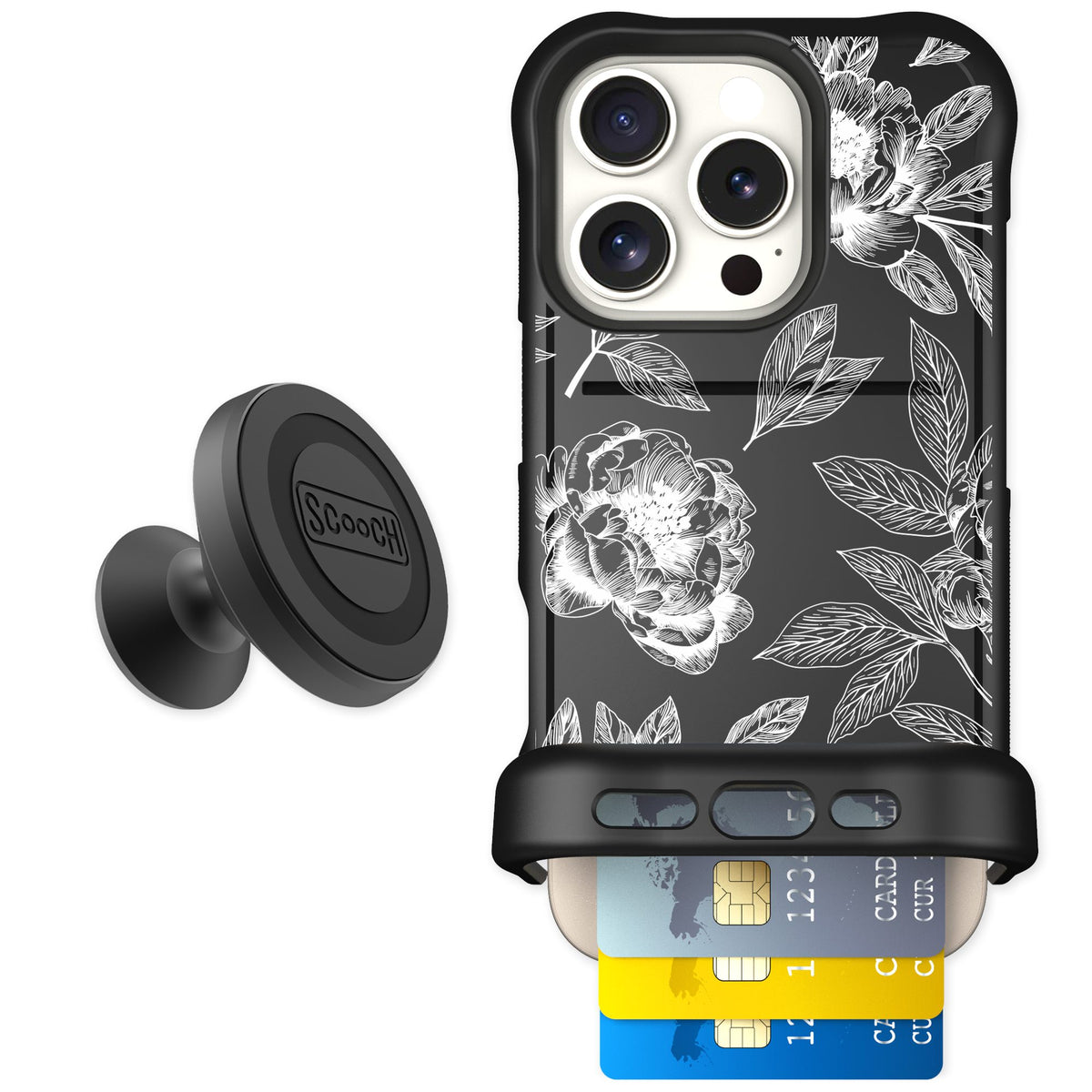 Scooch Wingmate Chinoiserie for iPhone 16 Pro — Starter Bundle