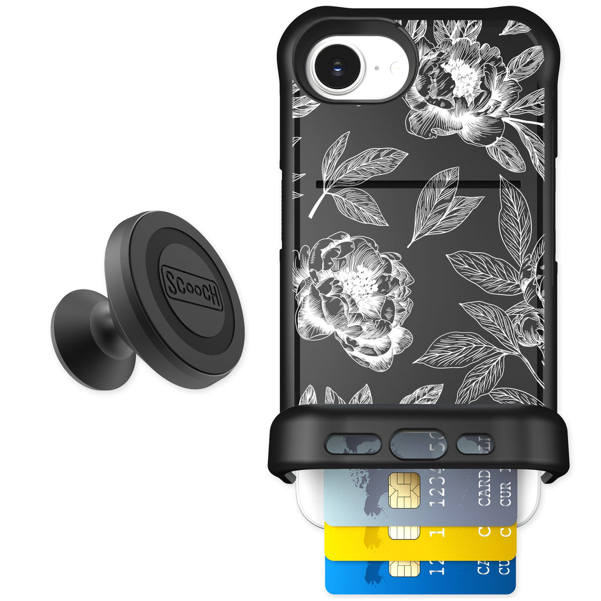 Scooch Wingmate Chinoiserie for iPhone 16e — Starter Bundle