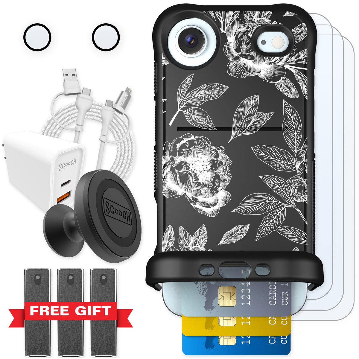 Scooch Wingmate Chinoiserie for iPhone Air — Ultimate Bundle