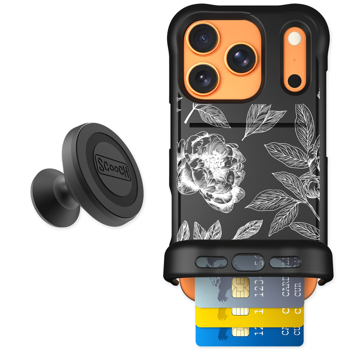 Scooch Wingmate Chinoiserie for iPhone 17 Pro — Starter Bundle