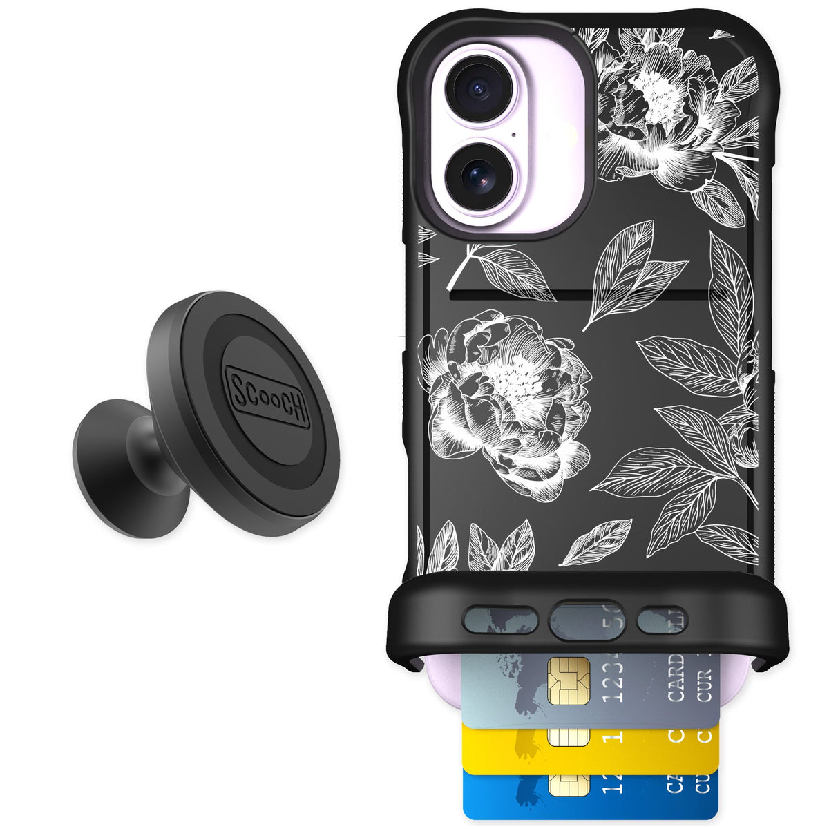 Scooch Wingmate Chinoiserie for iPhone 17 — Starter Bundle