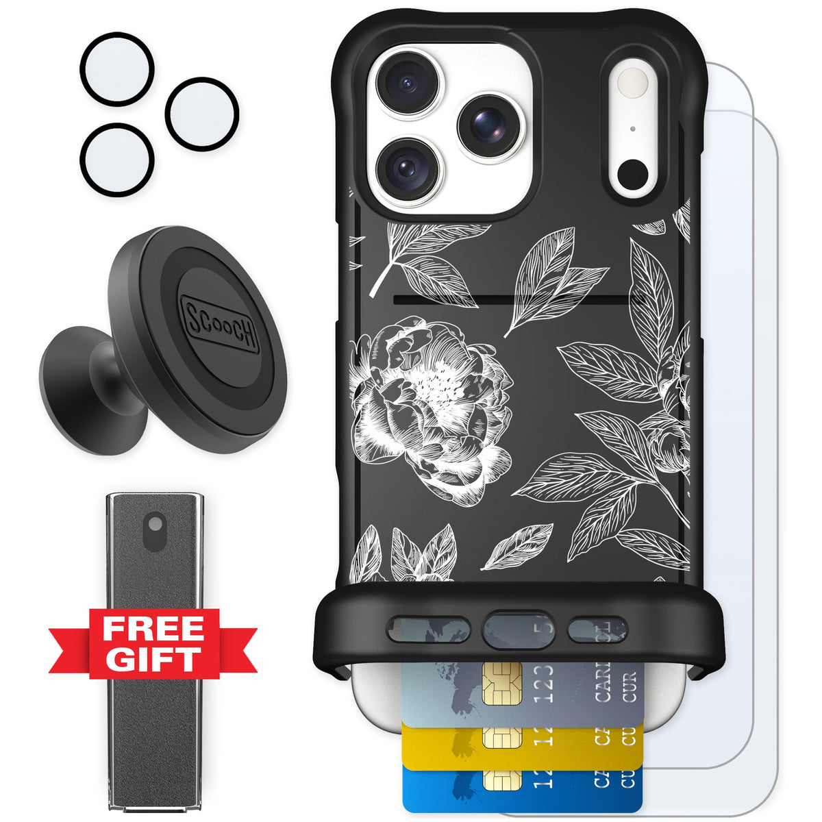 Scooch Wingmate Chinoiserie for iPhone 18 Pro Max — Defender Bundle
