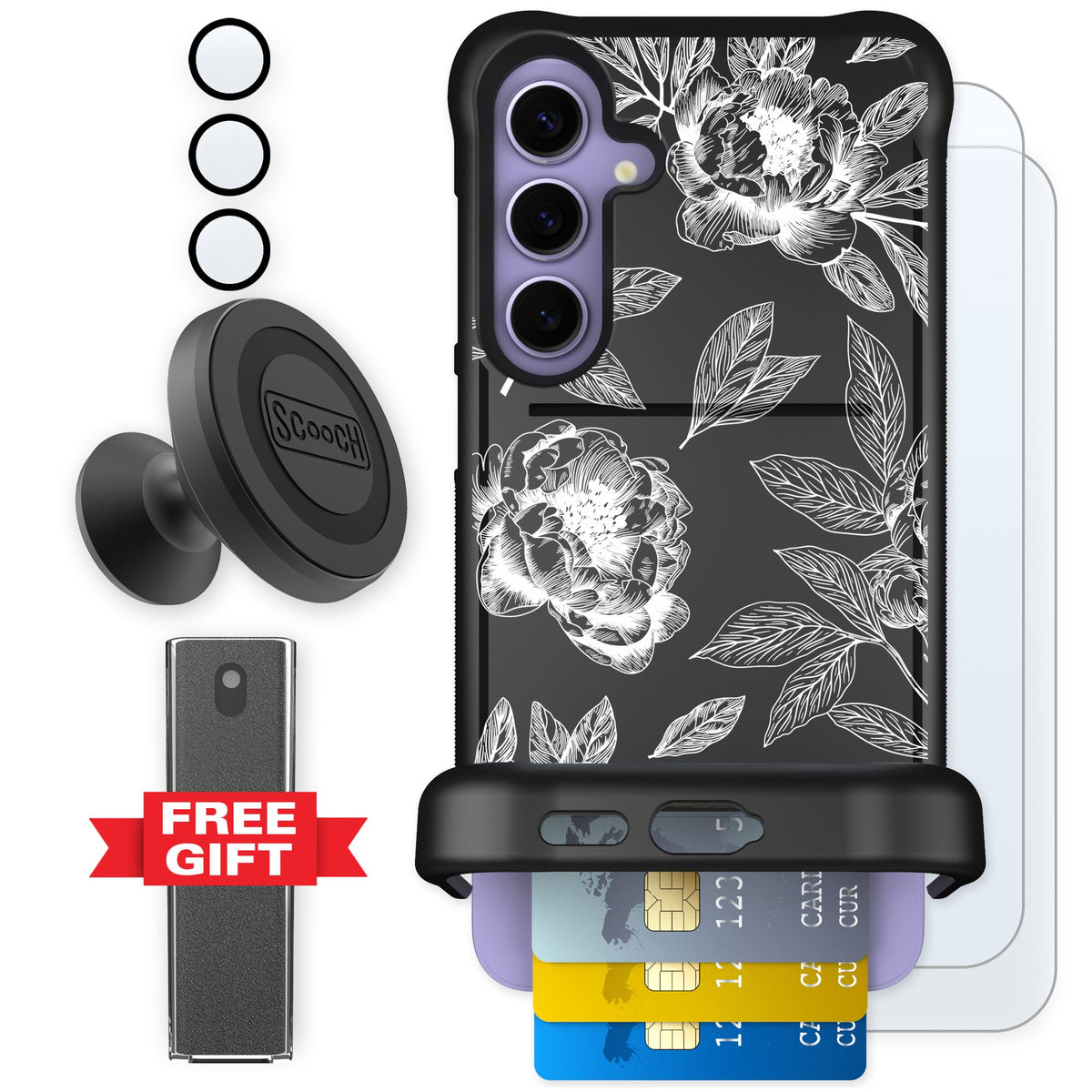 Scooch Wingmate Chinoiserie for Galaxy S24+ — Defender Bundle