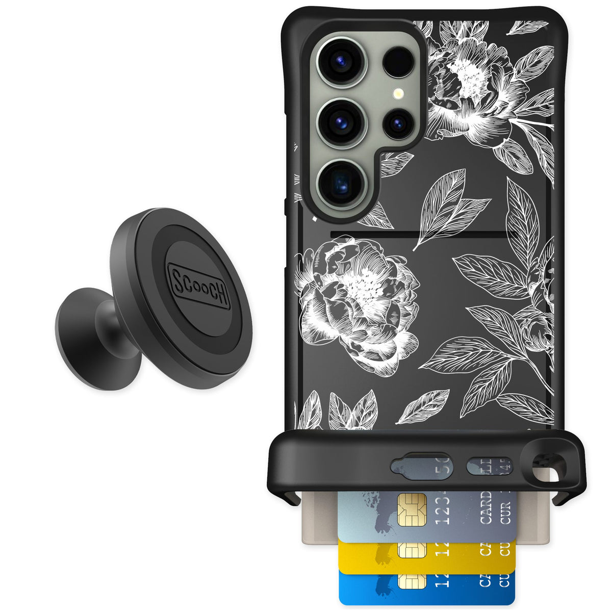 Scooch Wingmate Chinoiserie for Galaxy S24 Ultra — Starter Bundle