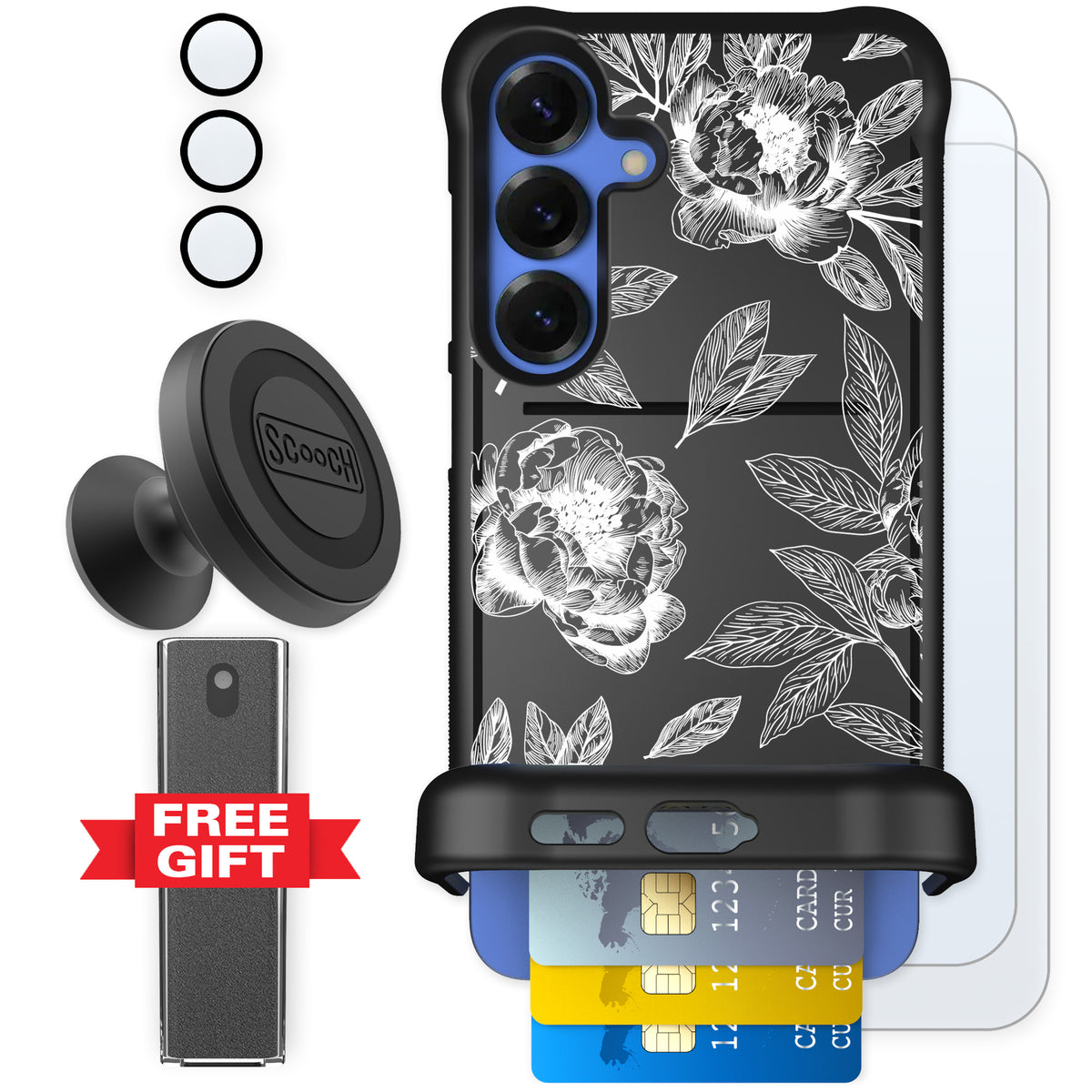Scooch Wingmate Chinoiserie for Galaxy S25+ — Defender Bundle