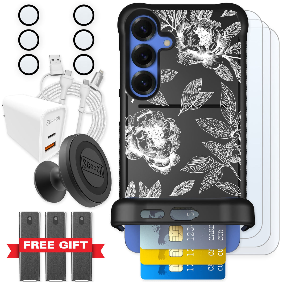 Scooch Wingmate Chinoiserie for Galaxy S25+ — Ultimate Bundle