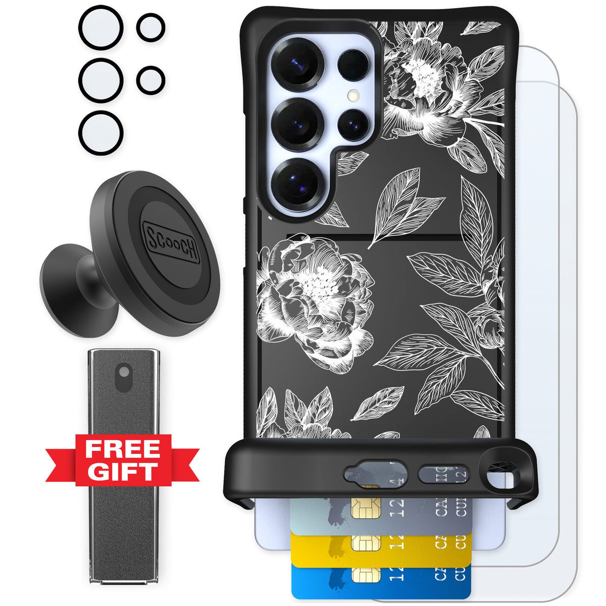 Scooch Wingmate Chinoiserie for Galaxy S25 Ultra — Defender Bundle