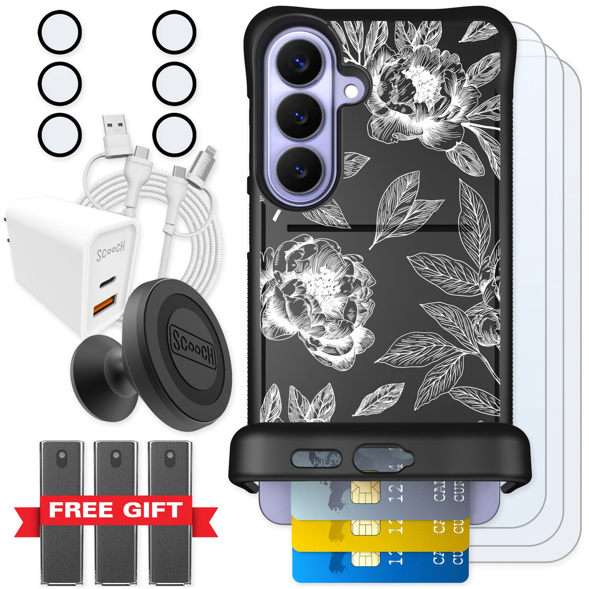 Scooch Wingmate Chinoiserie for Galaxy S26+ — Ultimate Bundle
