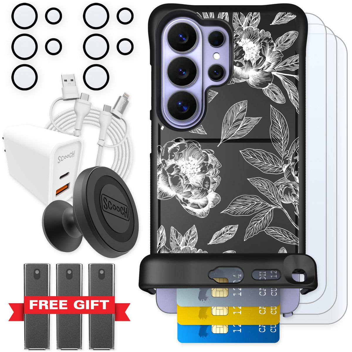 Scooch Wingmate Chinoiserie for Galaxy S26 Ultra — Ultimate Bundle