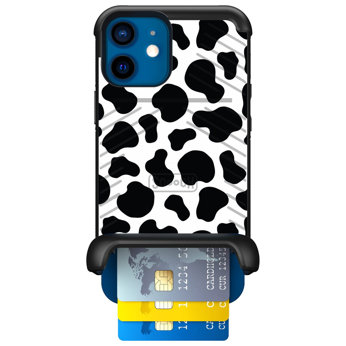 Scooch Wingmate Cow Print for iPhone 12 — Case