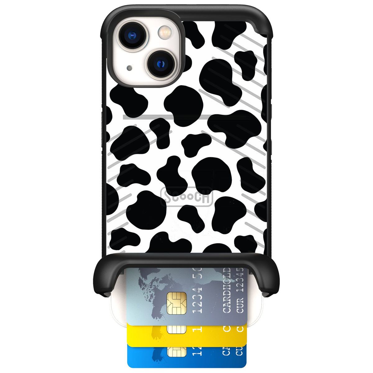 Scooch Wingmate Cow Print for iPhone 13 — Case