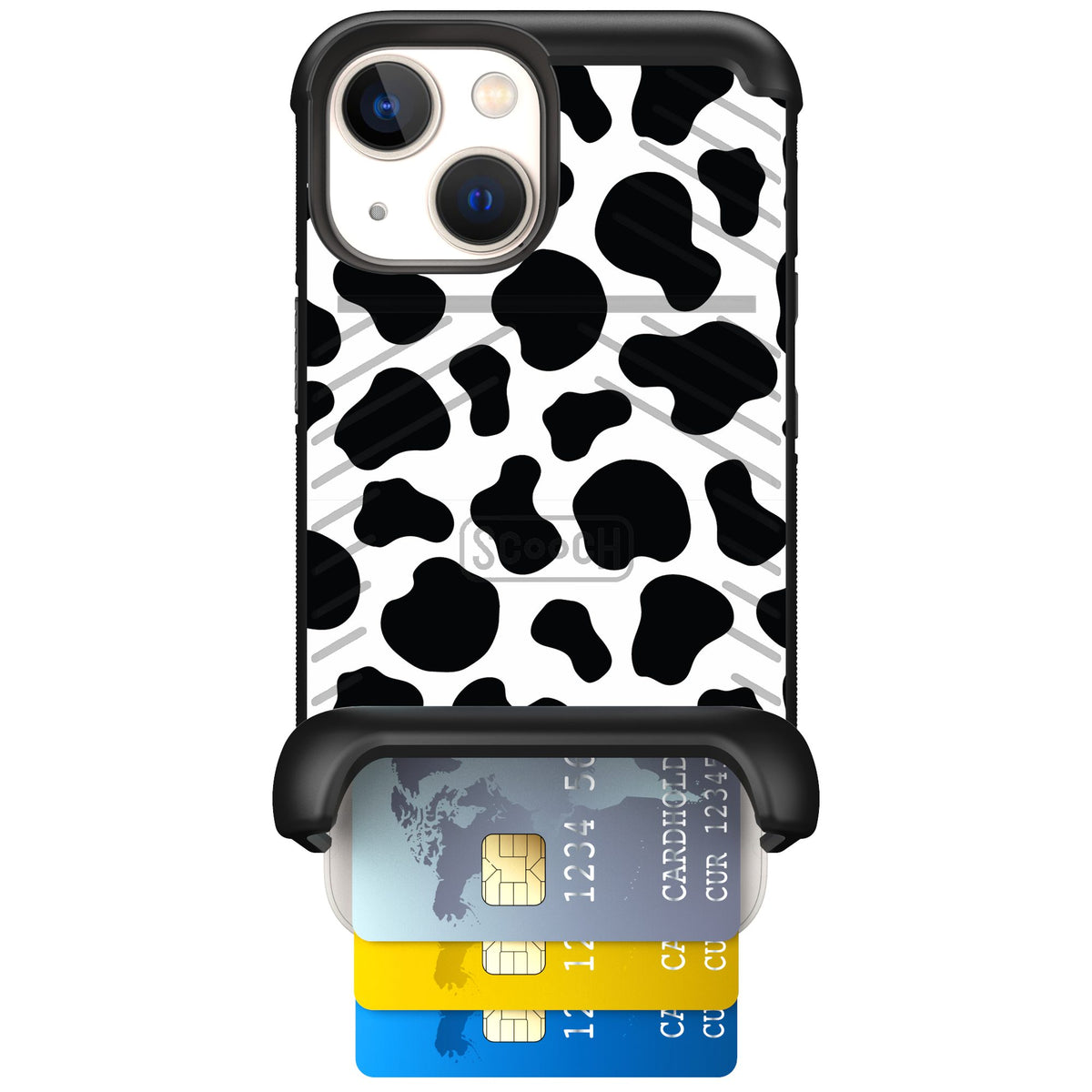 Scooch Wingmate Cow Print for iPhone 13 mini — Case