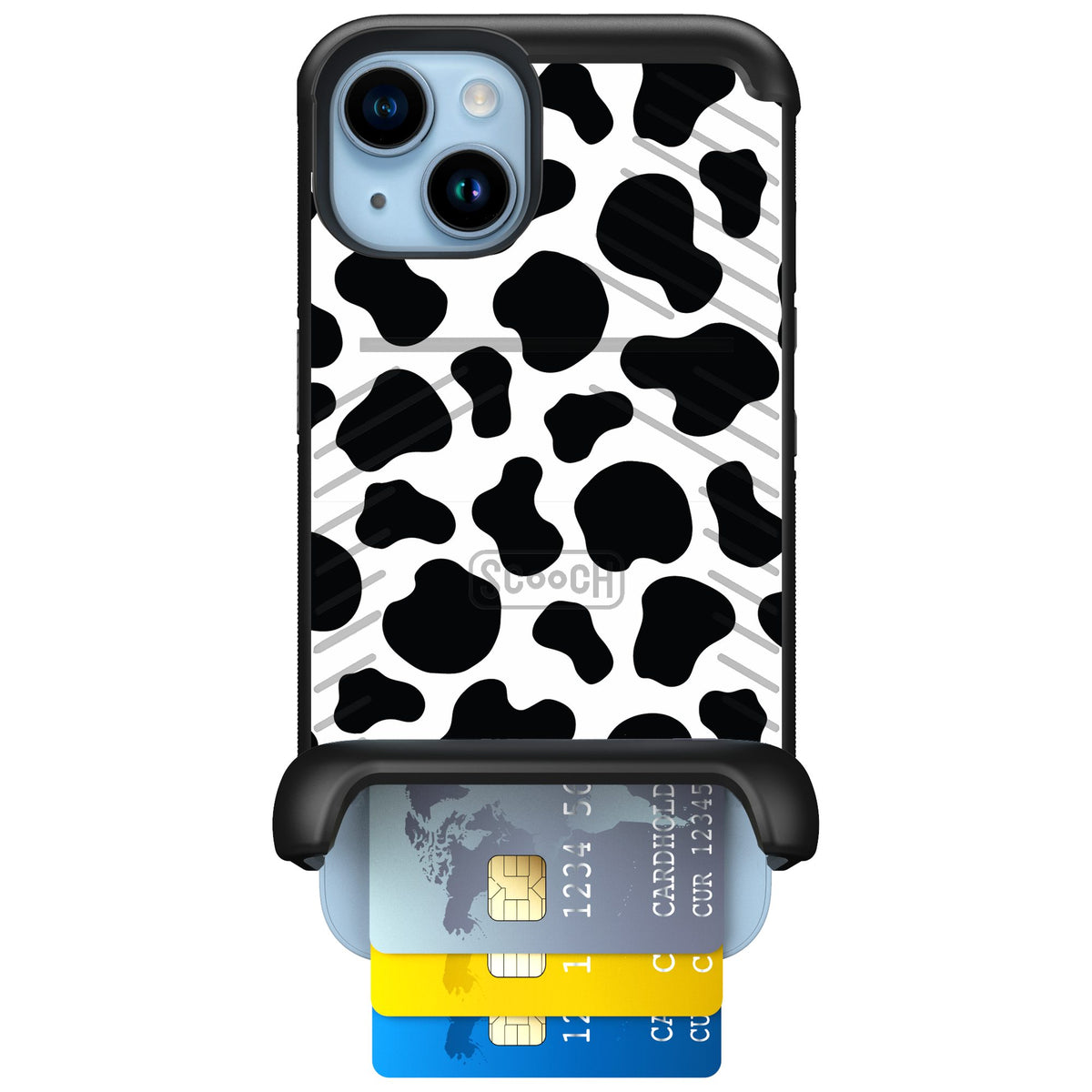 Scooch Wingmate Cow Print for iPhone 14 — Case