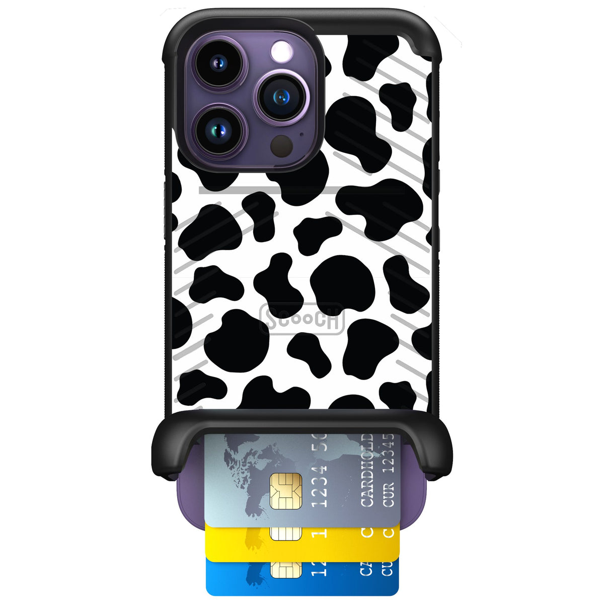 Scooch Wingmate Cow Print for iPhone 14 Pro — Case